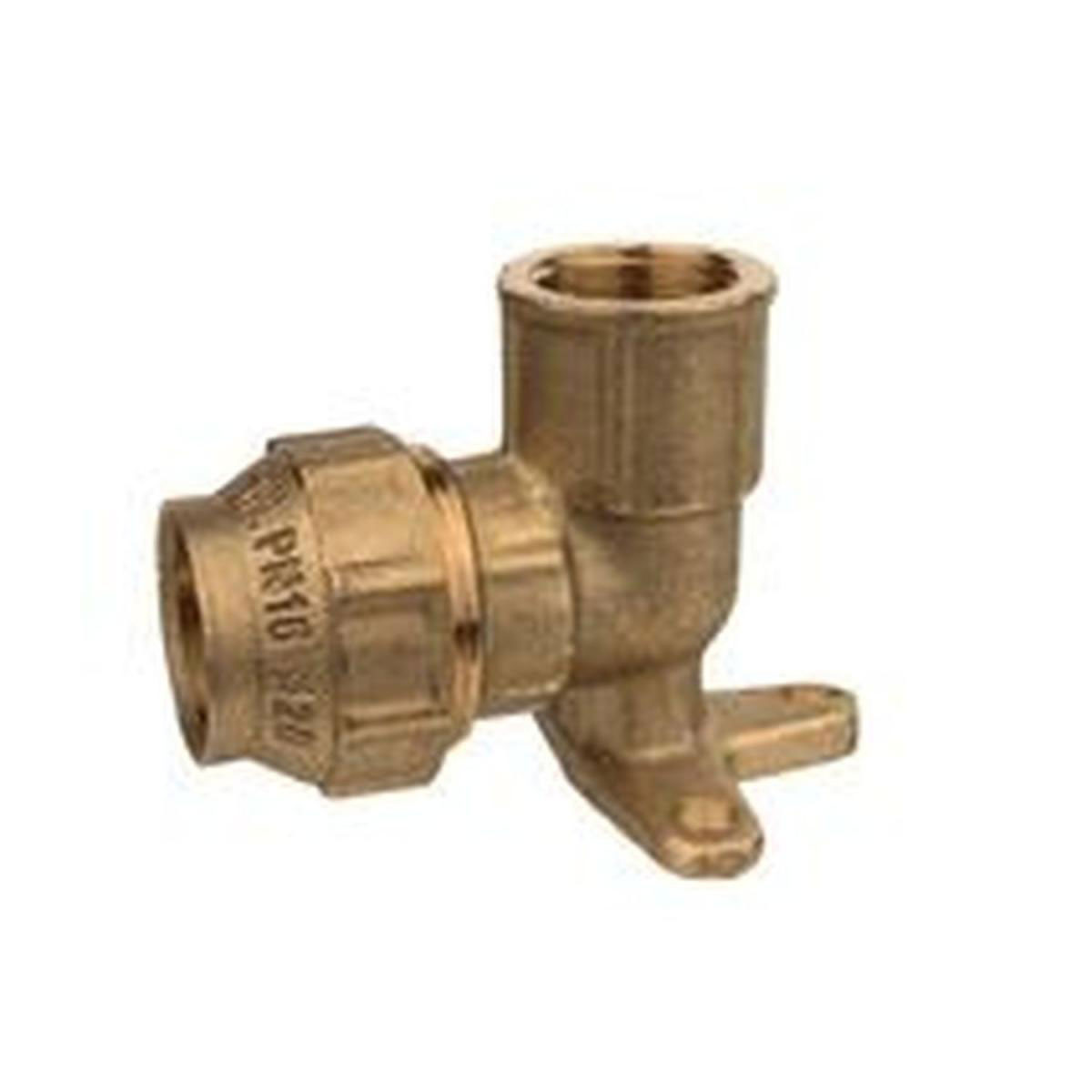 Kirchhoff Wandscheibe für HDPE 20 mm x ½ IG Messing