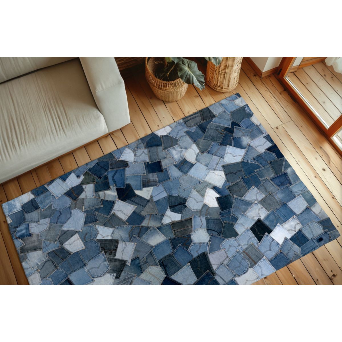 Urban Denim 490 Blau 80cm x 150cm Bild 4