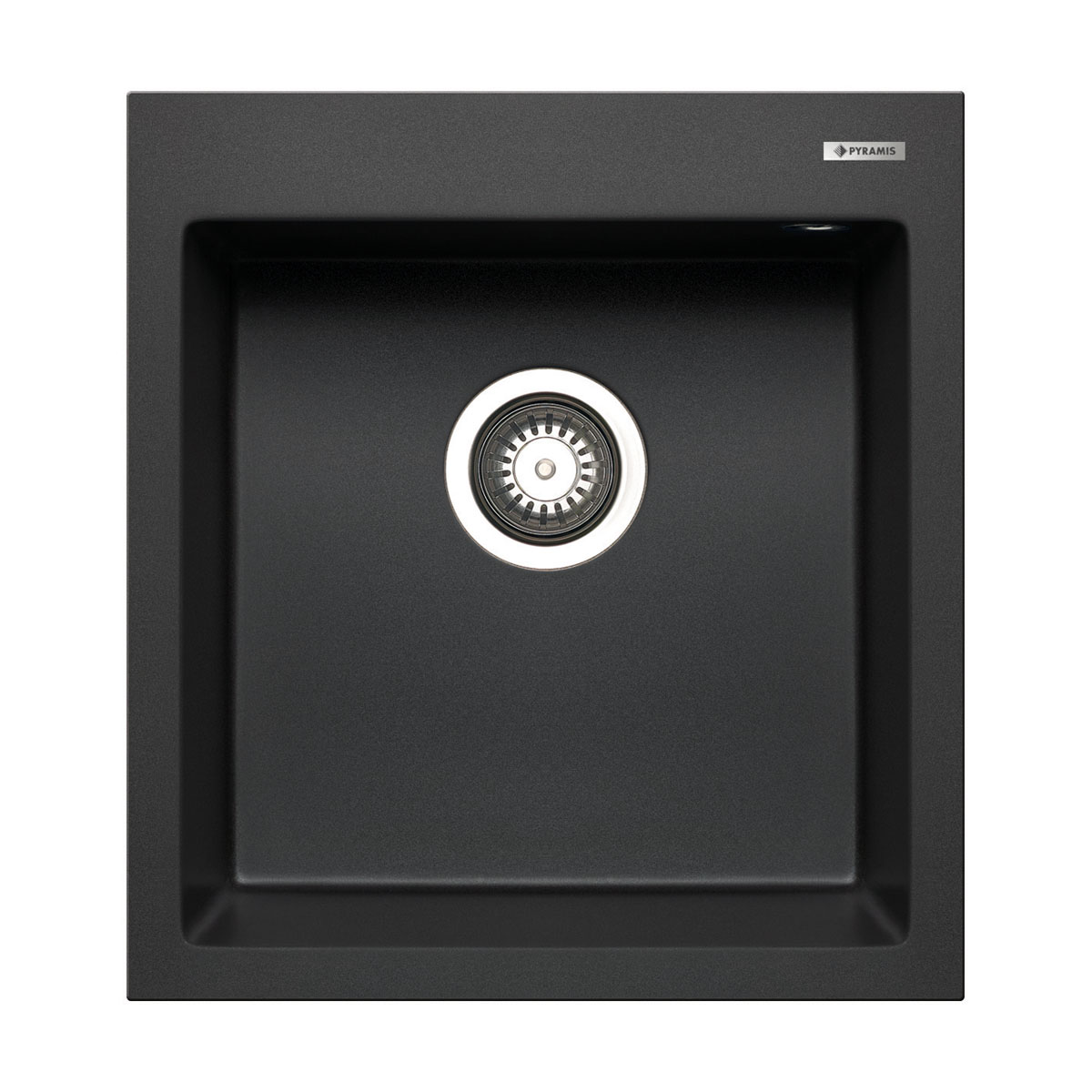 Pyramis  Einbauspuele ISTROS 46 x 50 cm 1B Granit Carbon