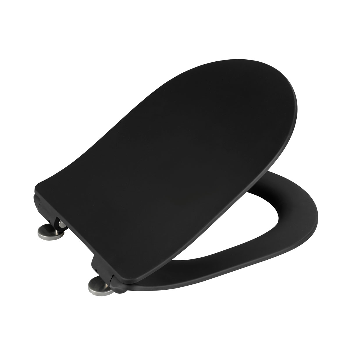 Wenko Premium WC-Sitz Sedilo matt Schwarz antibakteriell mit Absenkautomatik Bild 3