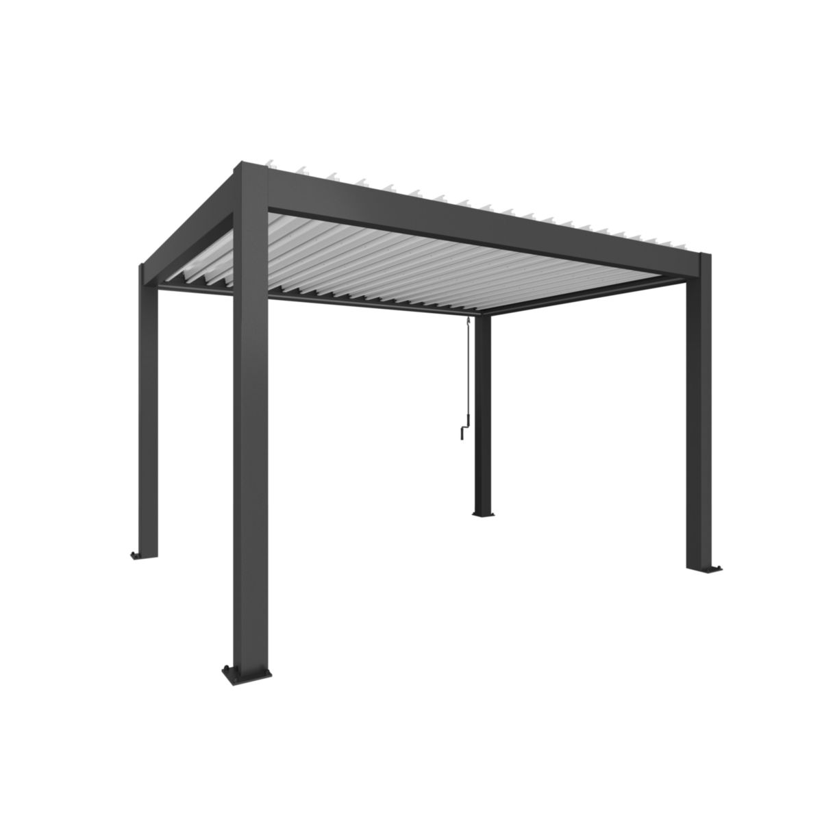 Biohort Pergola 404,5 x 312 x 264 cm dunkelgrau/weiss