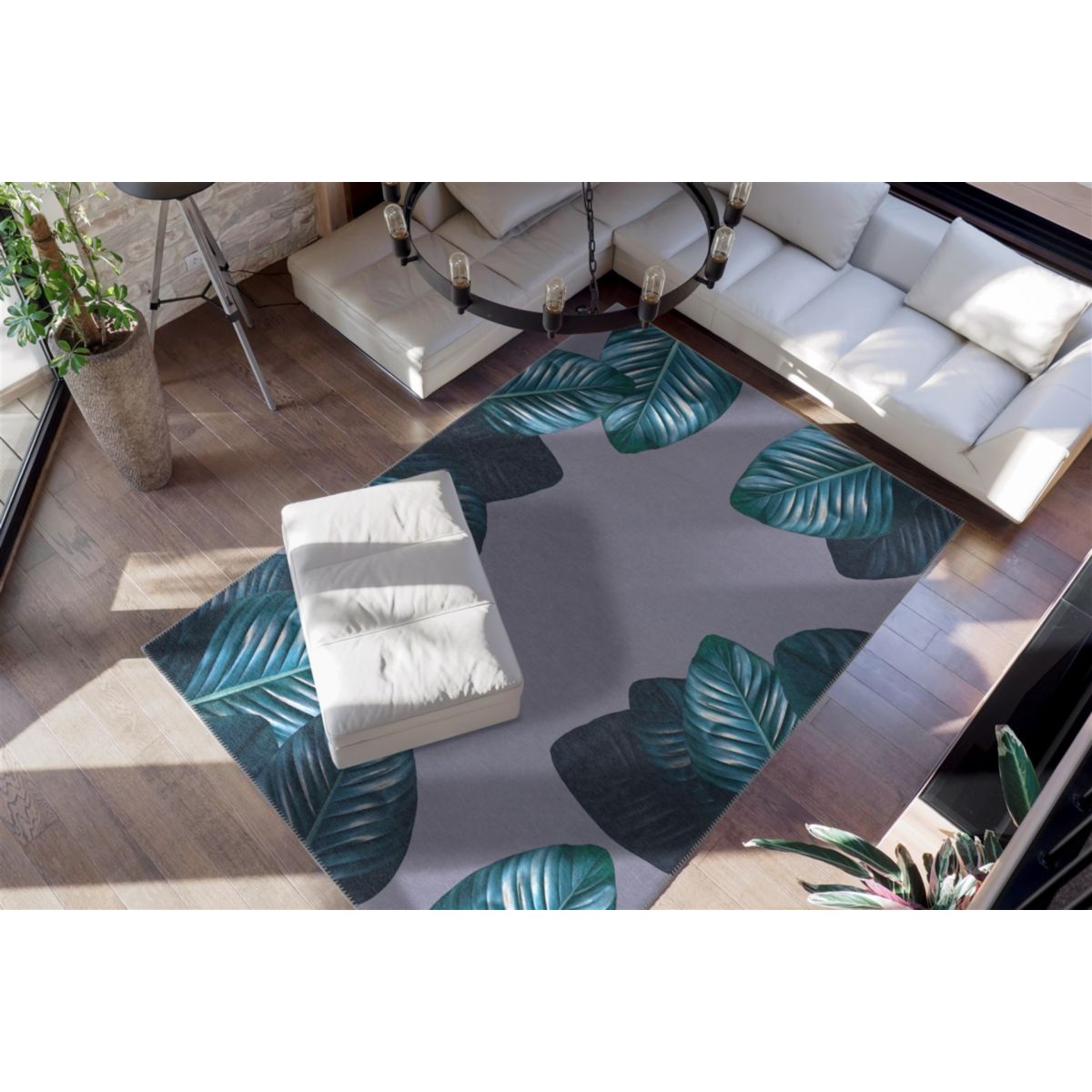 Tropical 125 Schwarz / Grün 80cm x 150cm Bild 2