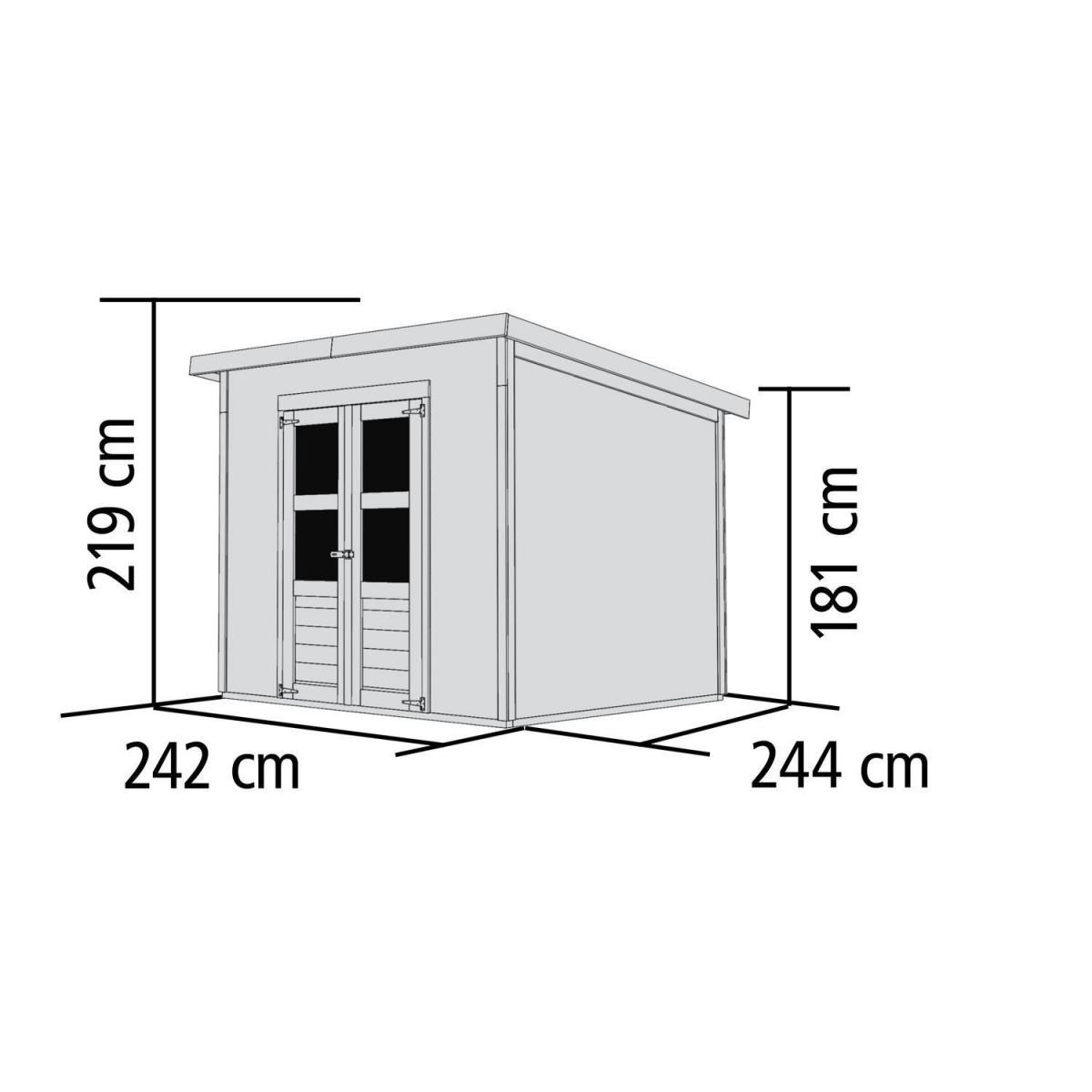 Karibu Gartenhaus Merseburg 6 naturbelassen Bild 4