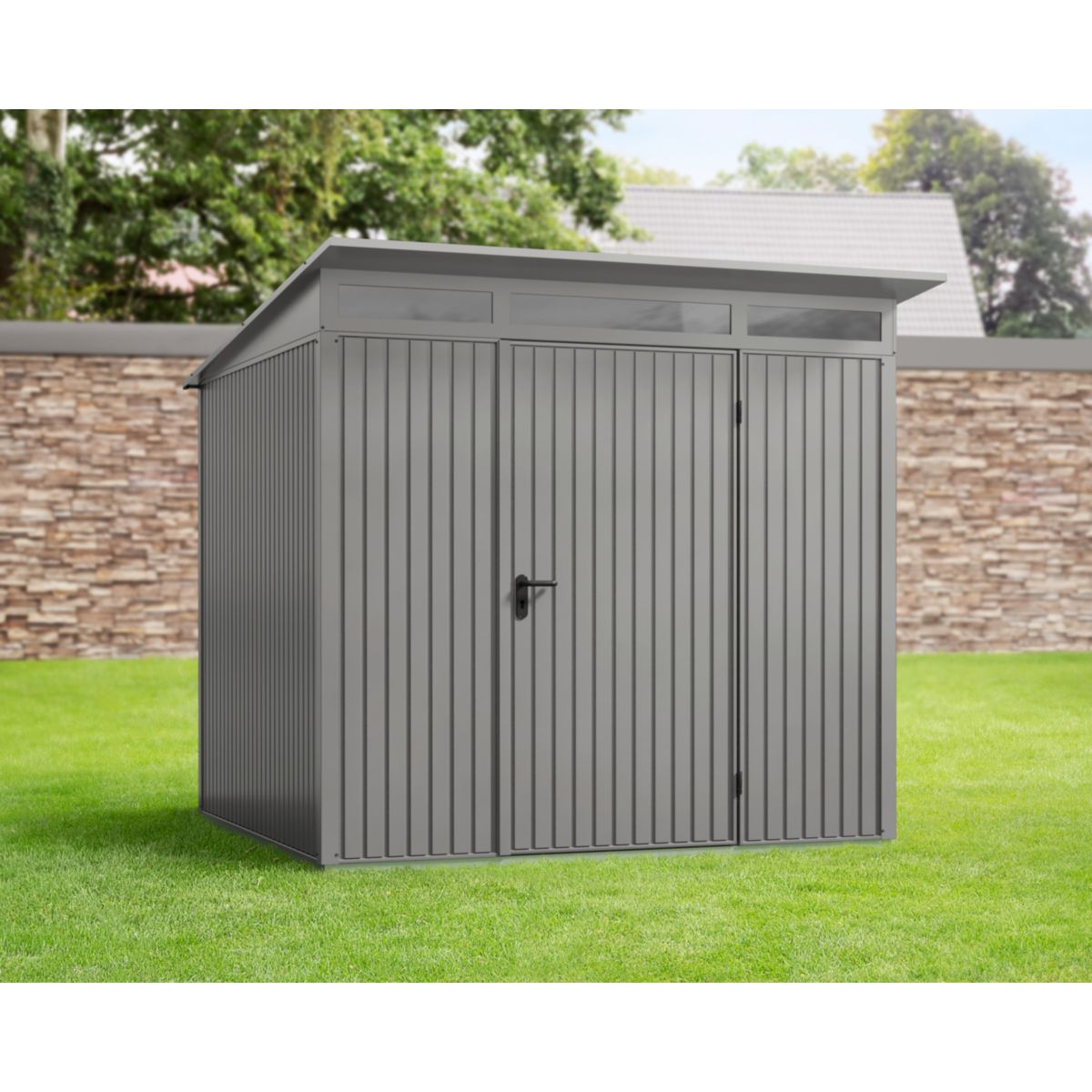 EcoStar  Gerätehaus Trend-PTyp 2RAL9007 1 flg