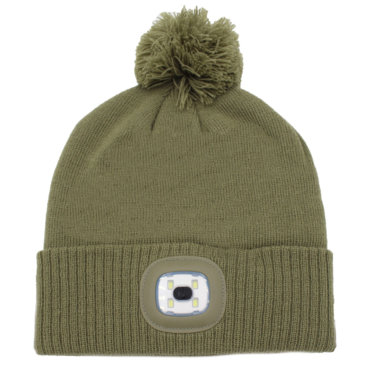 Mütze mit Bommel und LED Lampe Bild 3