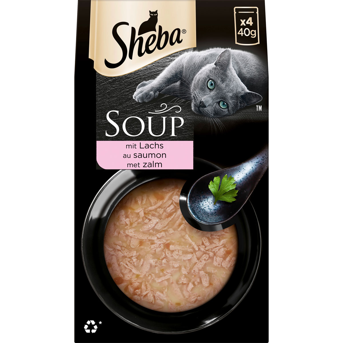 Sheba Katzensuppe mit Lachs 4 x 40 g