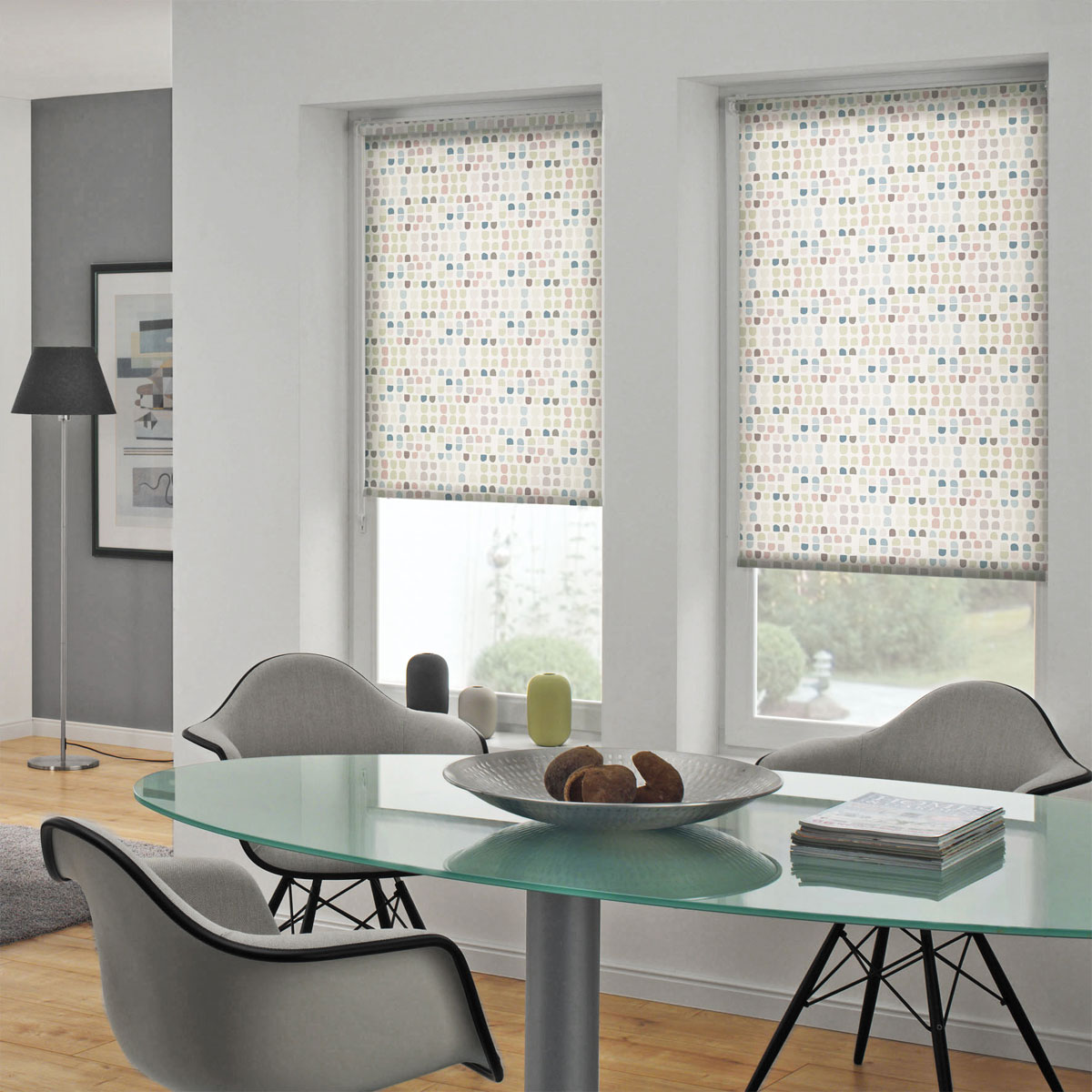 Gardinia Motiv-Rollo Japandi Mosaik 45 x 150 cm Bild 3