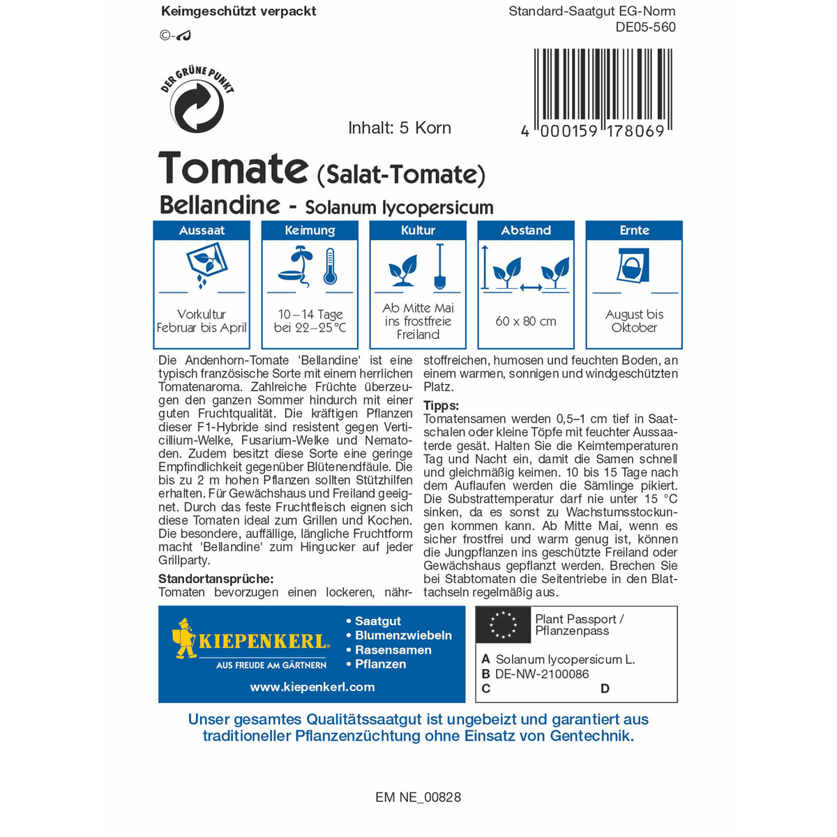 Kiepenkerl Salat-Tomate Bellandine Bild 2