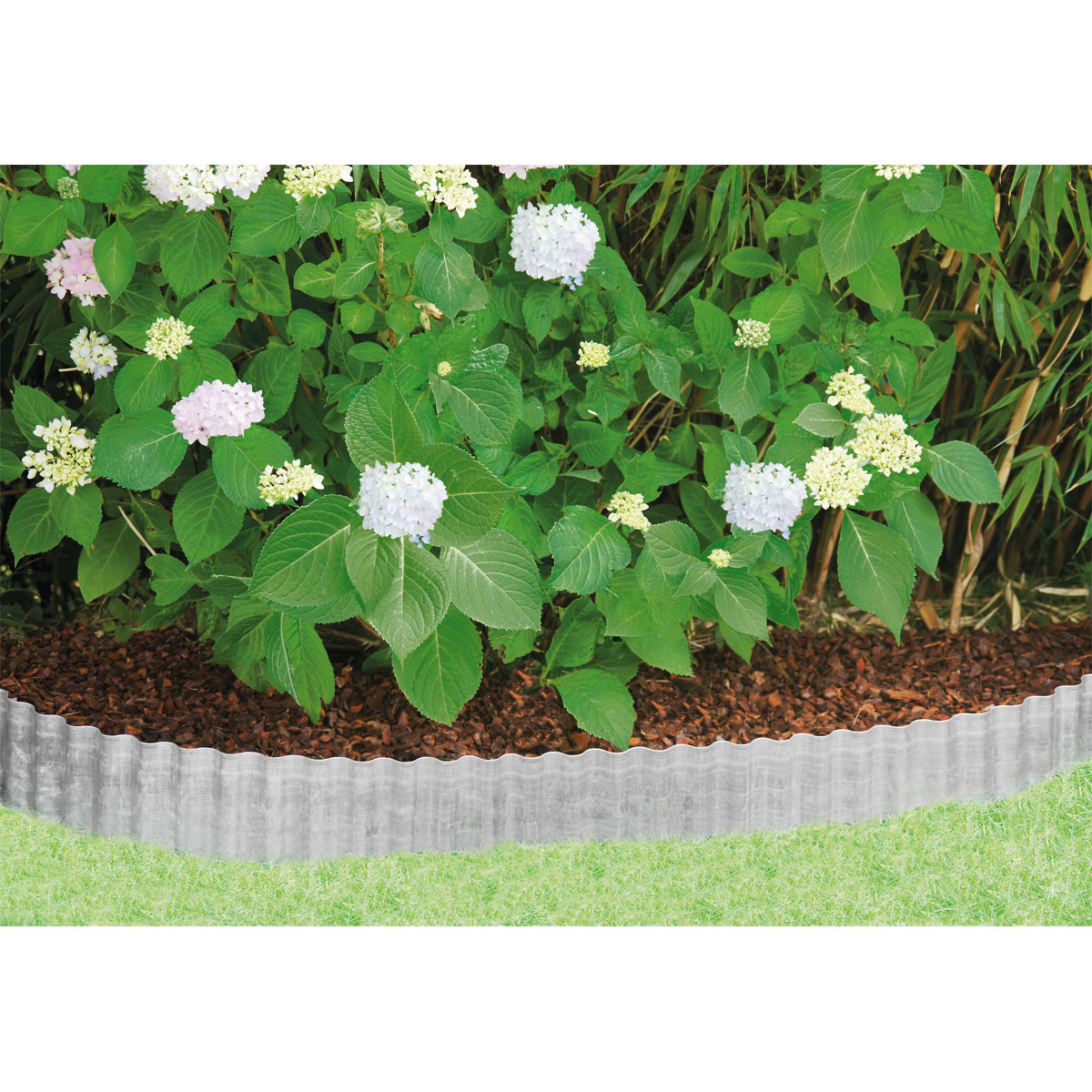 Rasenkante Welle verzinkt 500 x 14 cm Bild 2