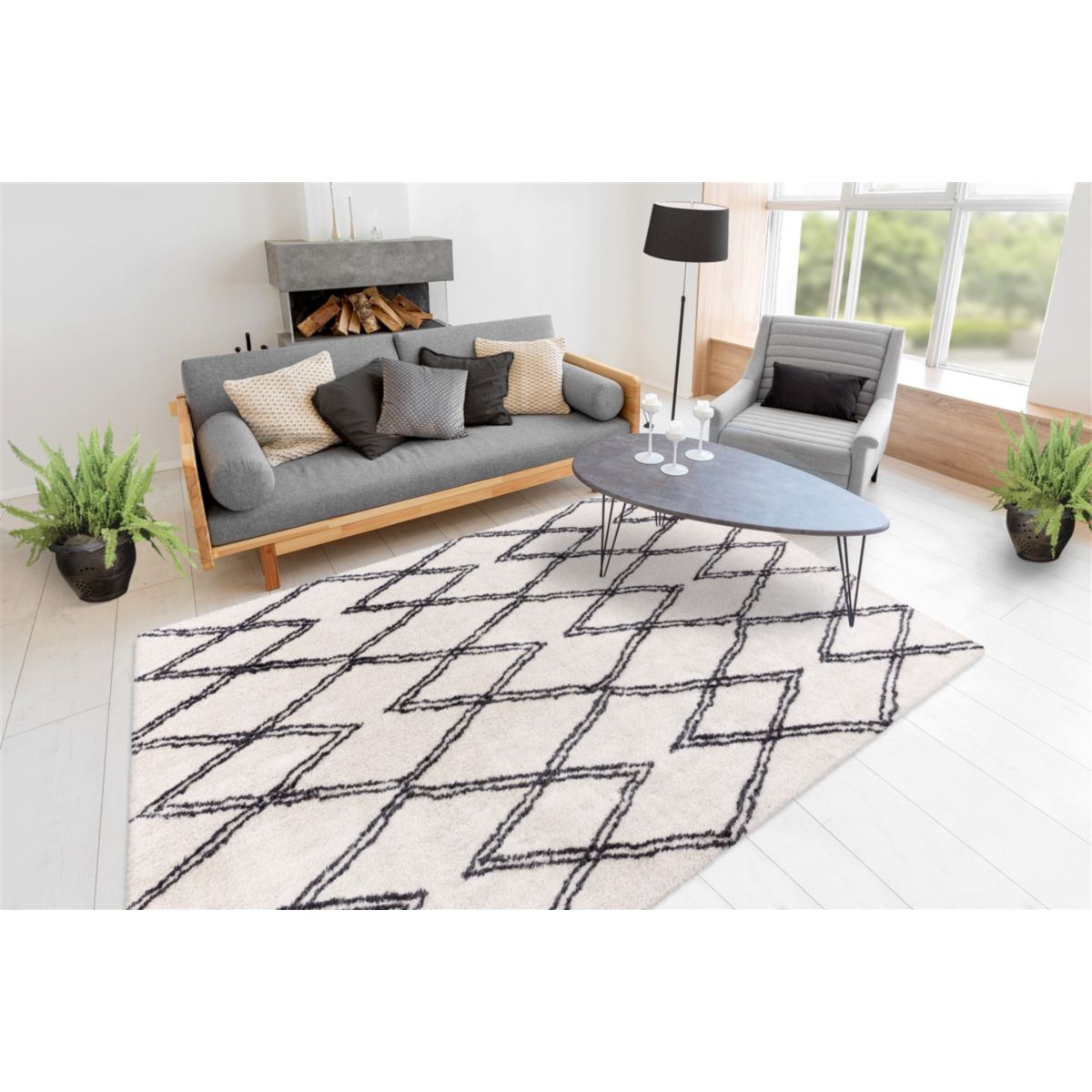 Orlando 325 Elfenbein 160cm x 230cm Bild 2