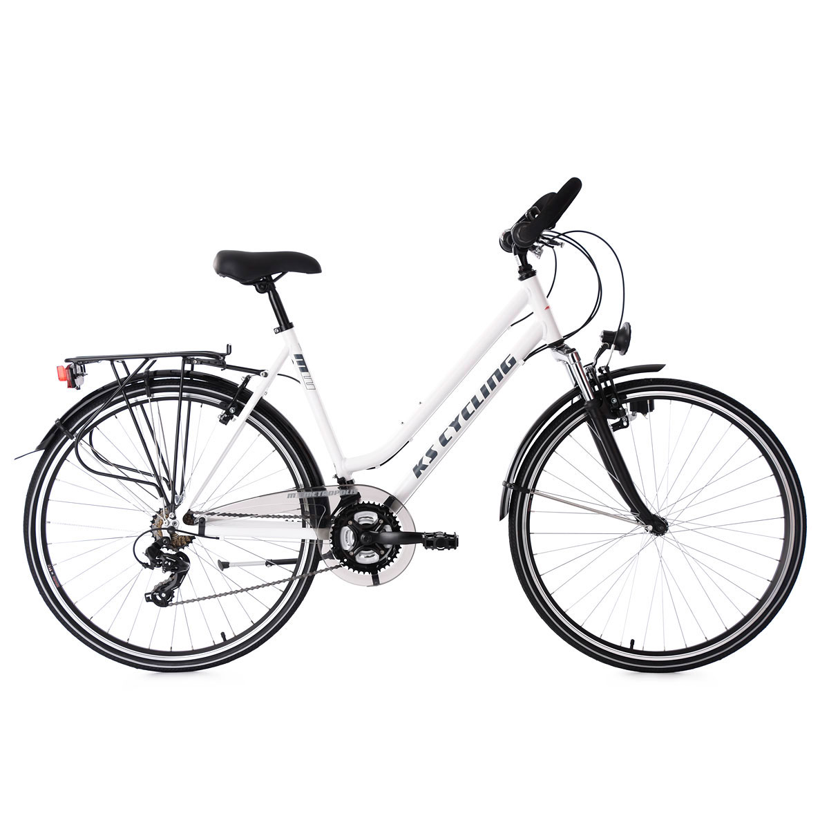 KS Cycling Trekkingrad Metropolis Damen Multilenker 53 cm weiß Bild 1