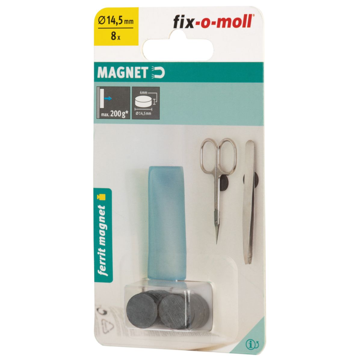 Suki Magnetscheibe Ferrit Ø 14,5 x 4 mm, schwarz Bild 4