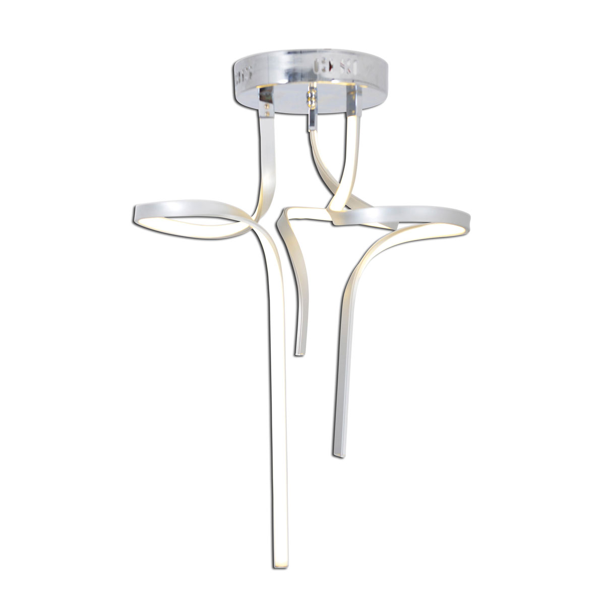 Naeve LED DL Loop Line Metall/KSsilber LxBxH: 52x52x83cm Bild 4