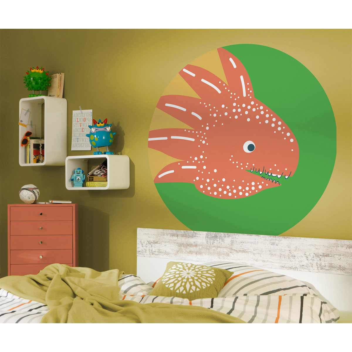 Komar  Selbstklebende Vlies Fototapete rund Little Dino Proto Durchmesser 125 cm