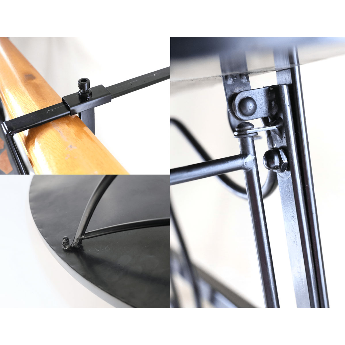 Green Yard Halbrunder Balkonhängetisch Mosaik 76 x 38 cm Bild 7