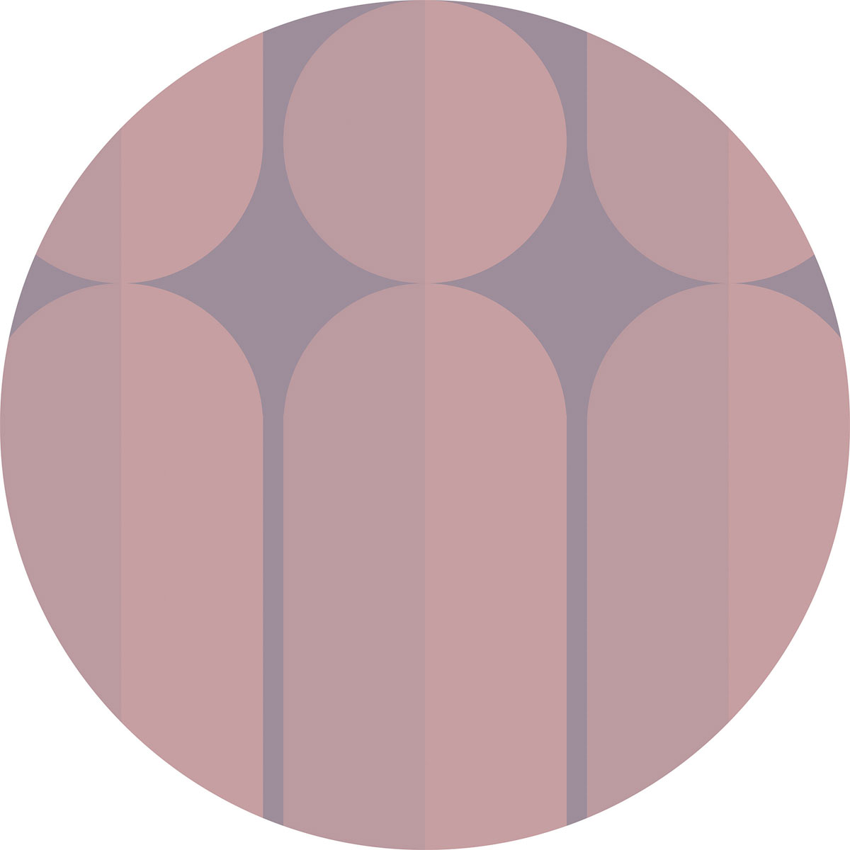 Komar  Selbstklebende Vlies Fototapete rund Bauhaus Fusion Durchmesser 125 cm Bild 2