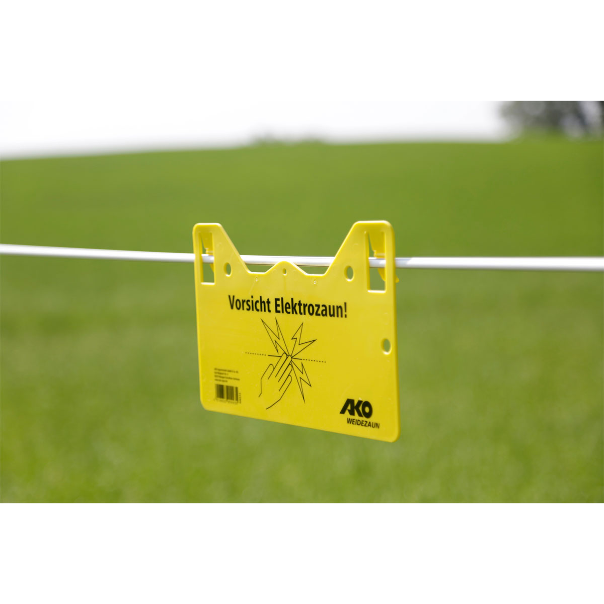 Warnschild beschriftet 26 x 15 cm gelb Bild 2