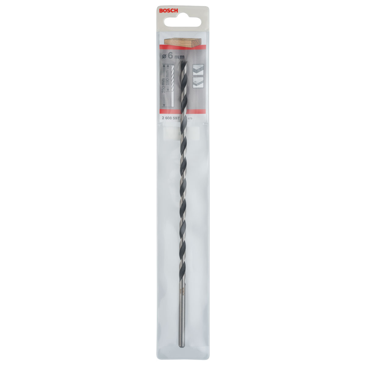 Bosch Professional  Maschinenholzbohrer M-Spitze 6 x 250 mm d 6 mm Bild 2