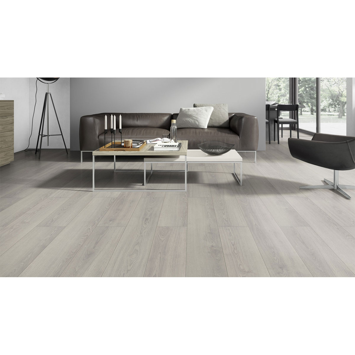 Laminat Classen 4V 731-4 Eiche hell grau 1286 x 194 x 7 mm Bild 3