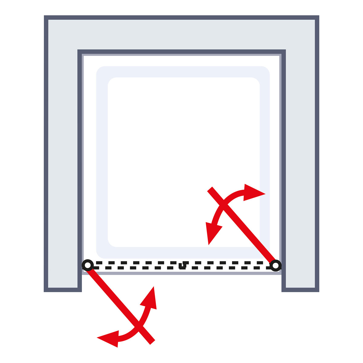 Schulte Pendeltür ExpressPlus Alexa Style 2.0 Nische 192 x 90 cm Bild 5