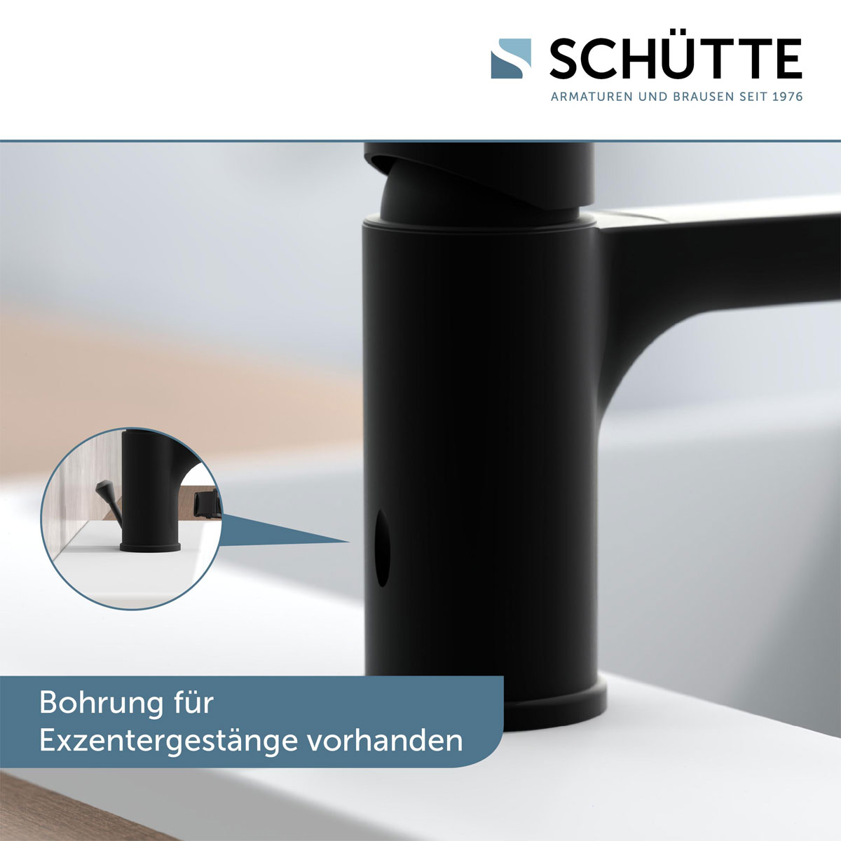 Schütte Waschtischarmatur Denver schwarz matt Bild 8