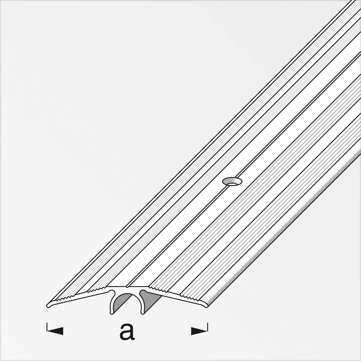 Alfer Übergangsprofil Clipstech-Plus 46 mm 1m messing Bild 2
