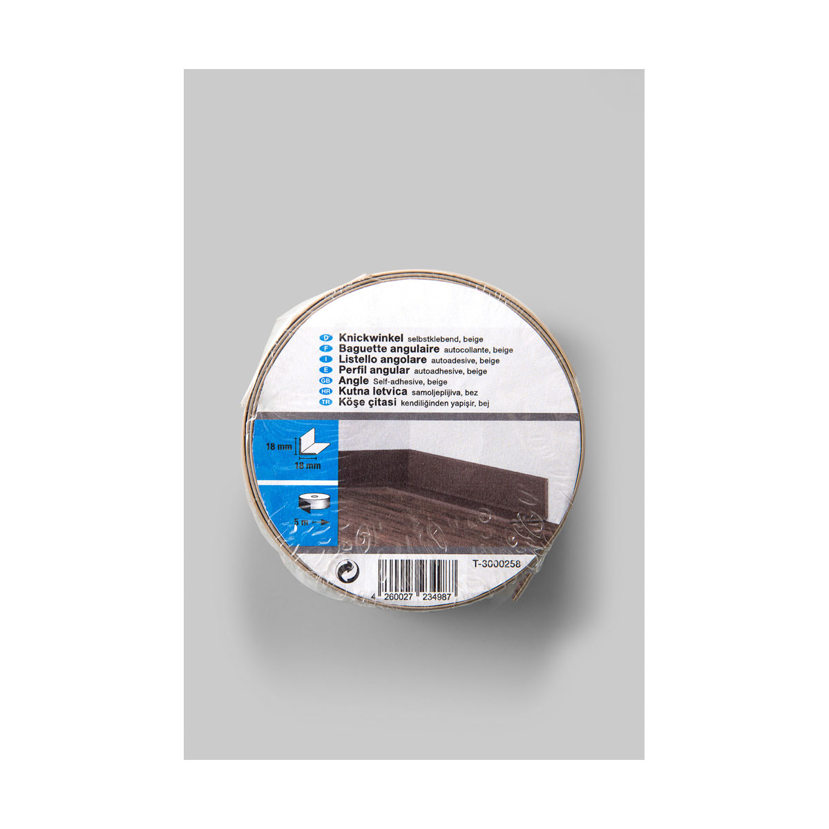 Knickwinkel beige 18/18 in 5,0 m