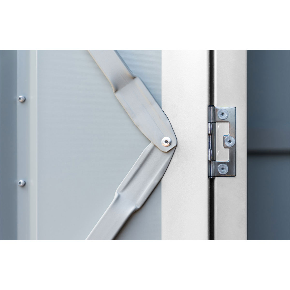 Globel Gerätehaus Lean To 3,4m² silber Bild 4