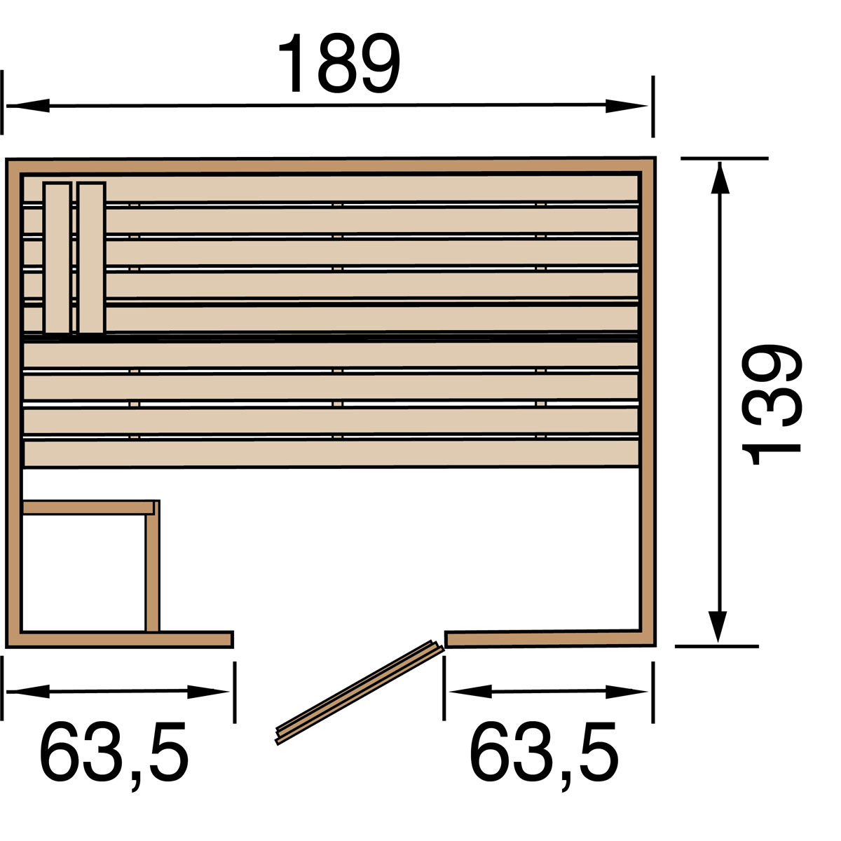 Weka Massivholzsauna „Valida 2“, GT Bild 3