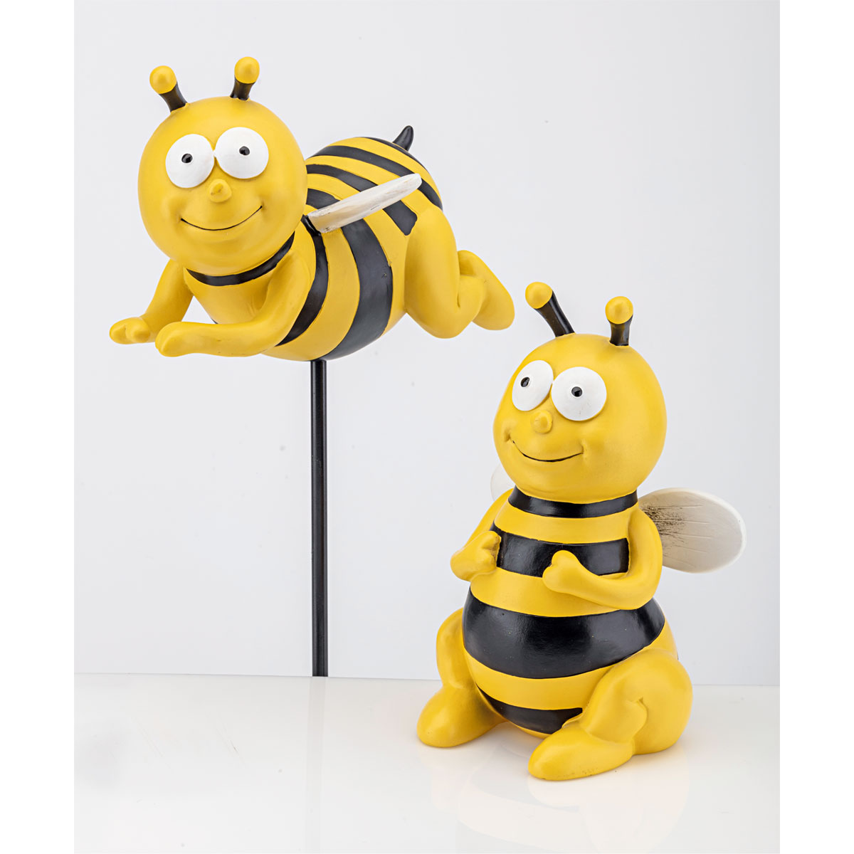 Gartenstecker Biene fliegend 24 x 14 x 13 cm Bild 1