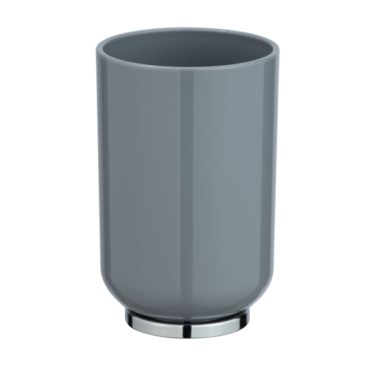 Wenko Zahnputzbecher Posa grau/chrom Bild 2