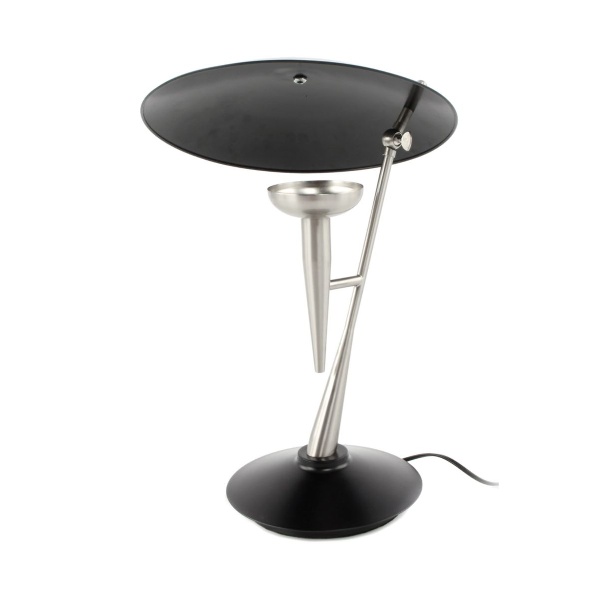 Tischlampe Flyer 125 silber schwarz