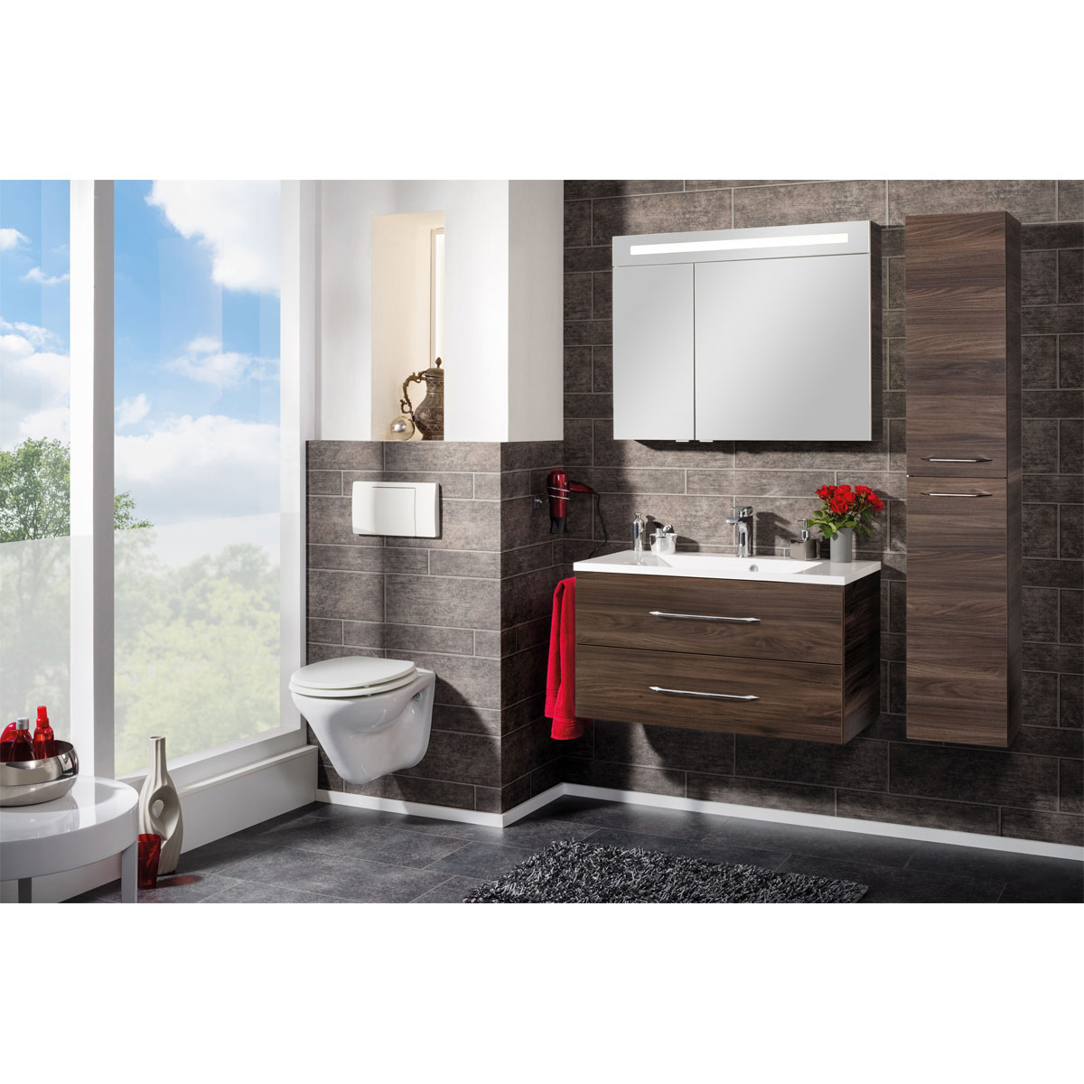 Fackelmann Hochschrank B.clever 30 x 159 x 32 cm Ulme Madera Bild 6