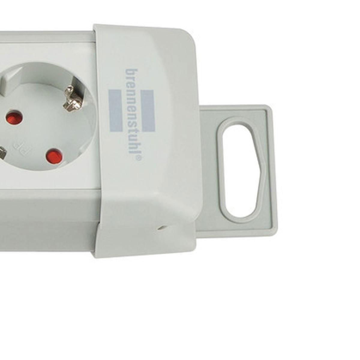 Brennenstuhl Steckdosenleiste Premium-Line mit Schalter 4-fach lichtgrau Bild 2