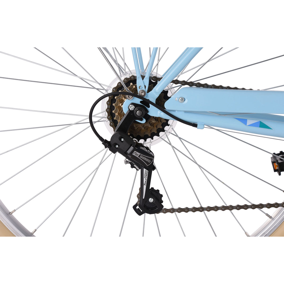 KS Cycling Cityrad Toscana ohne Korb 26 Zoll blau Bild 3