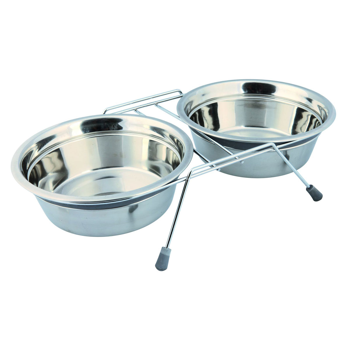 Trix Eat on Feet 2x1,5l Napf-Set mitKlapperschutz