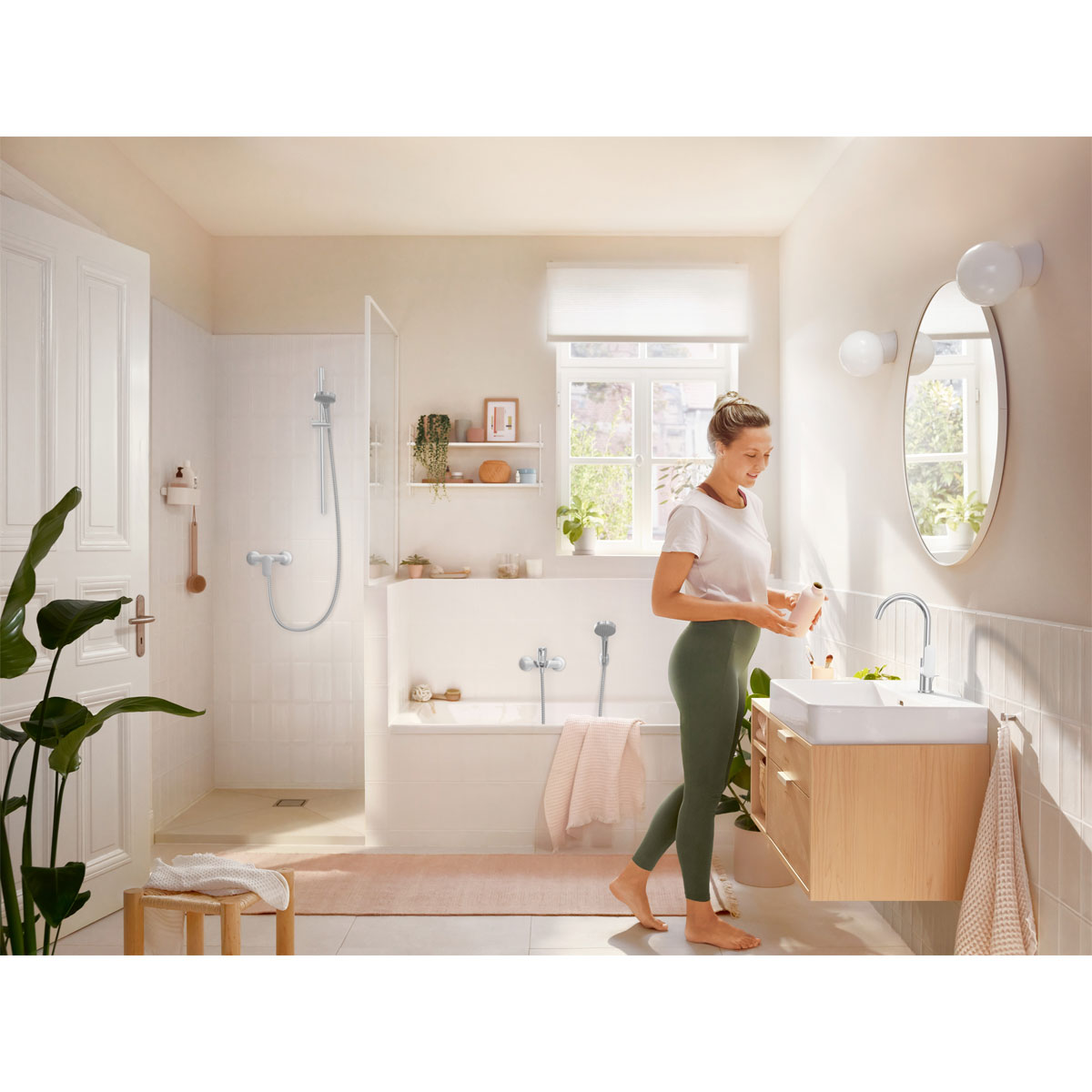 Hansgrohe Einhebel-Brausemischer Rebris S Aufputz chrom Bild 2