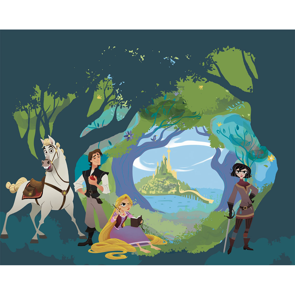 Komar  Vlies Fototapete Tangled 350x280 cm Bild 2