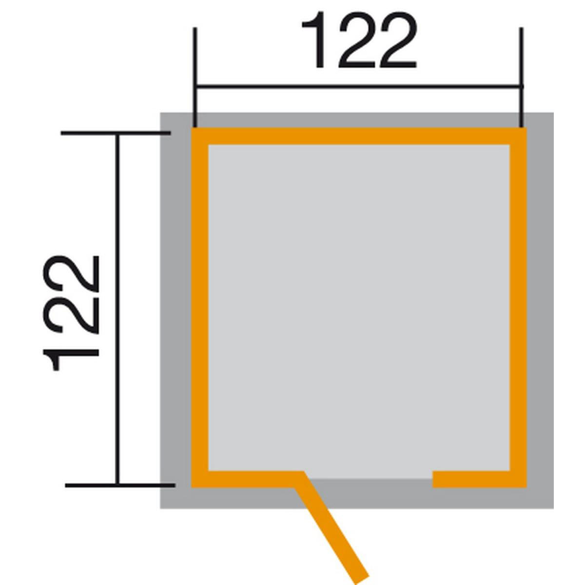 Weka Kinderspielhaus Tabaluga 818 inkl Fensterläden rot/weiß Bild 2