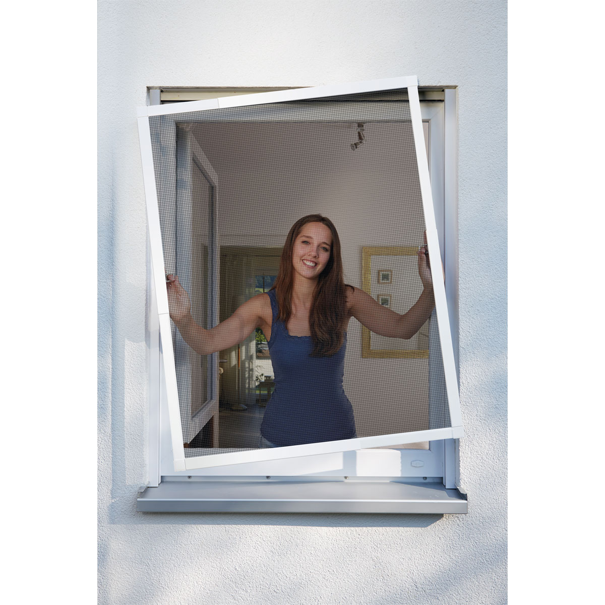 Schellenberg  Insektenschutz-Fenster Telescope 140 x 150 cm weiß Bild 7