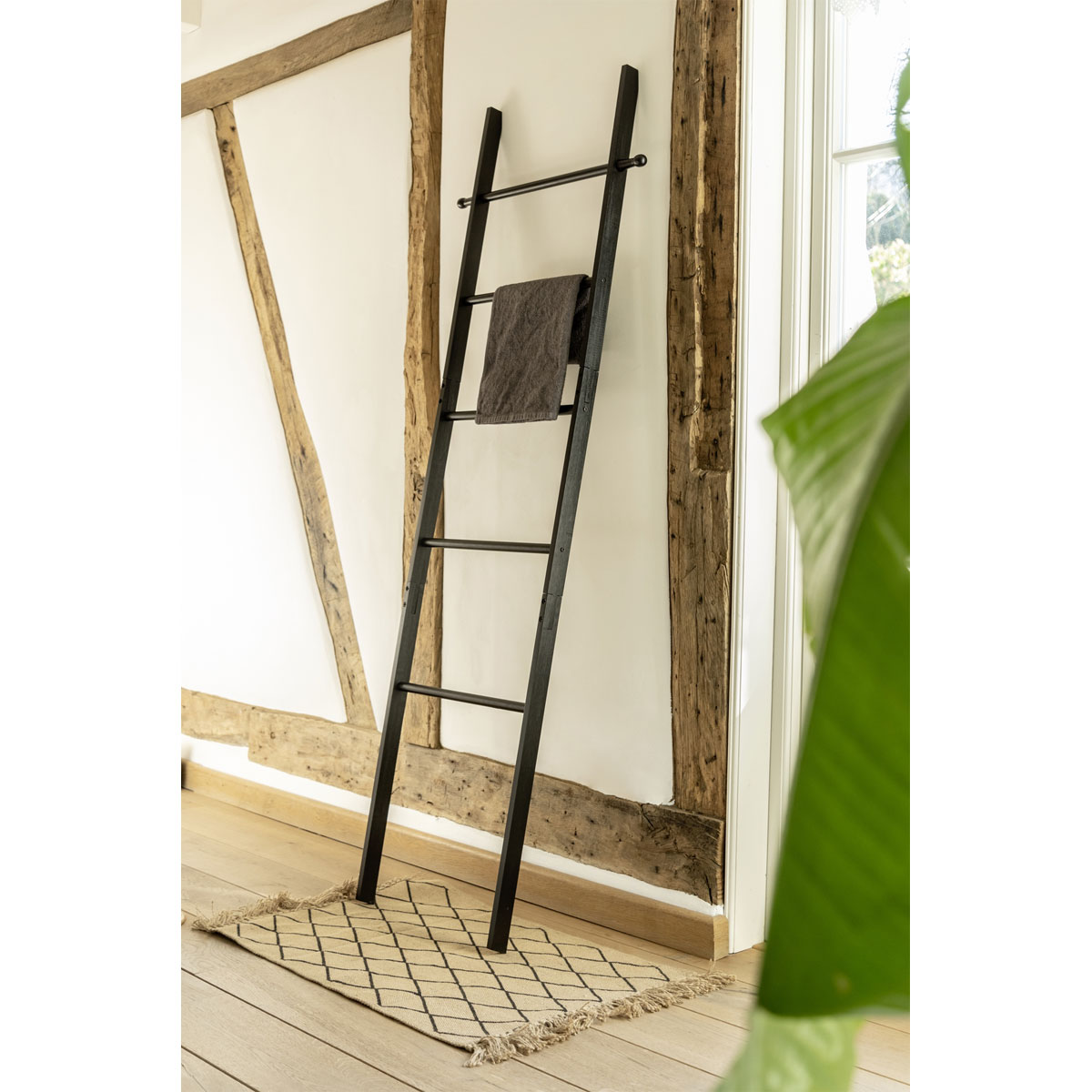 Wenko  Handtuchleiter Loft aus Bambus Handtuchhalter Bild 9