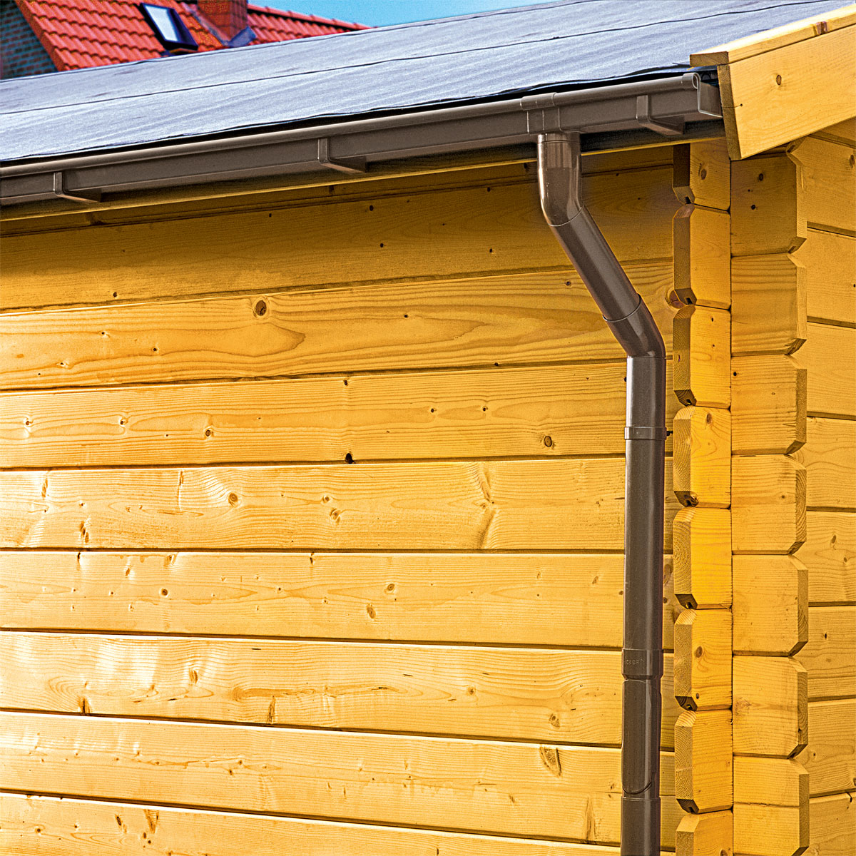 Marley Dachrinne NW 70 braun 100 cm Bild 3