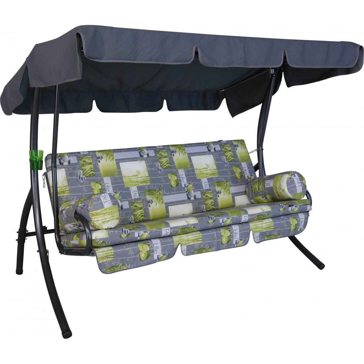 Angerer Freizeitmöbel GmbH Hollywoodschaukel „Trend Bambus“, grau