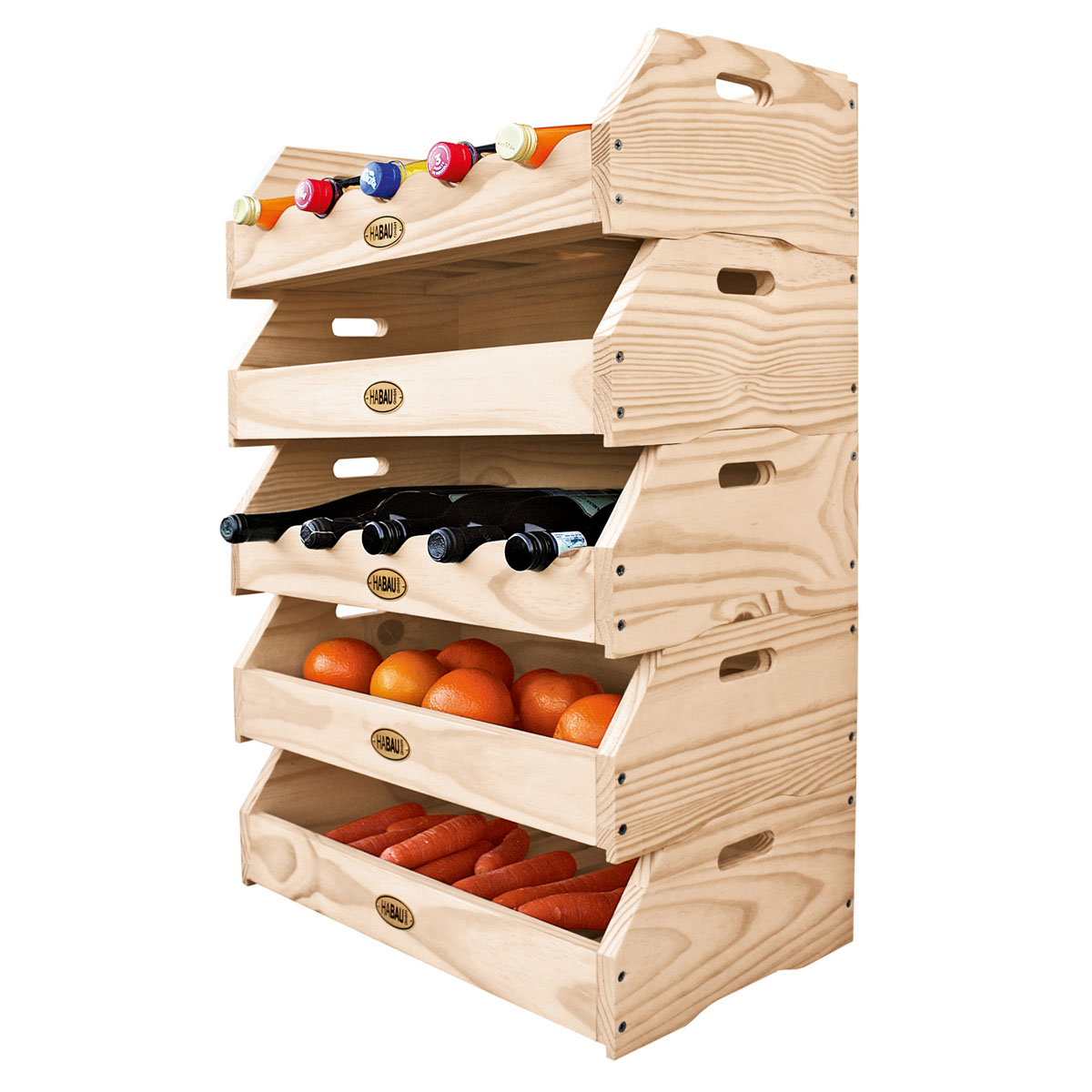 Stapelkiste Maxi für Obst und Gemüse ca. 59 x 38 x 18 cm Bild 2