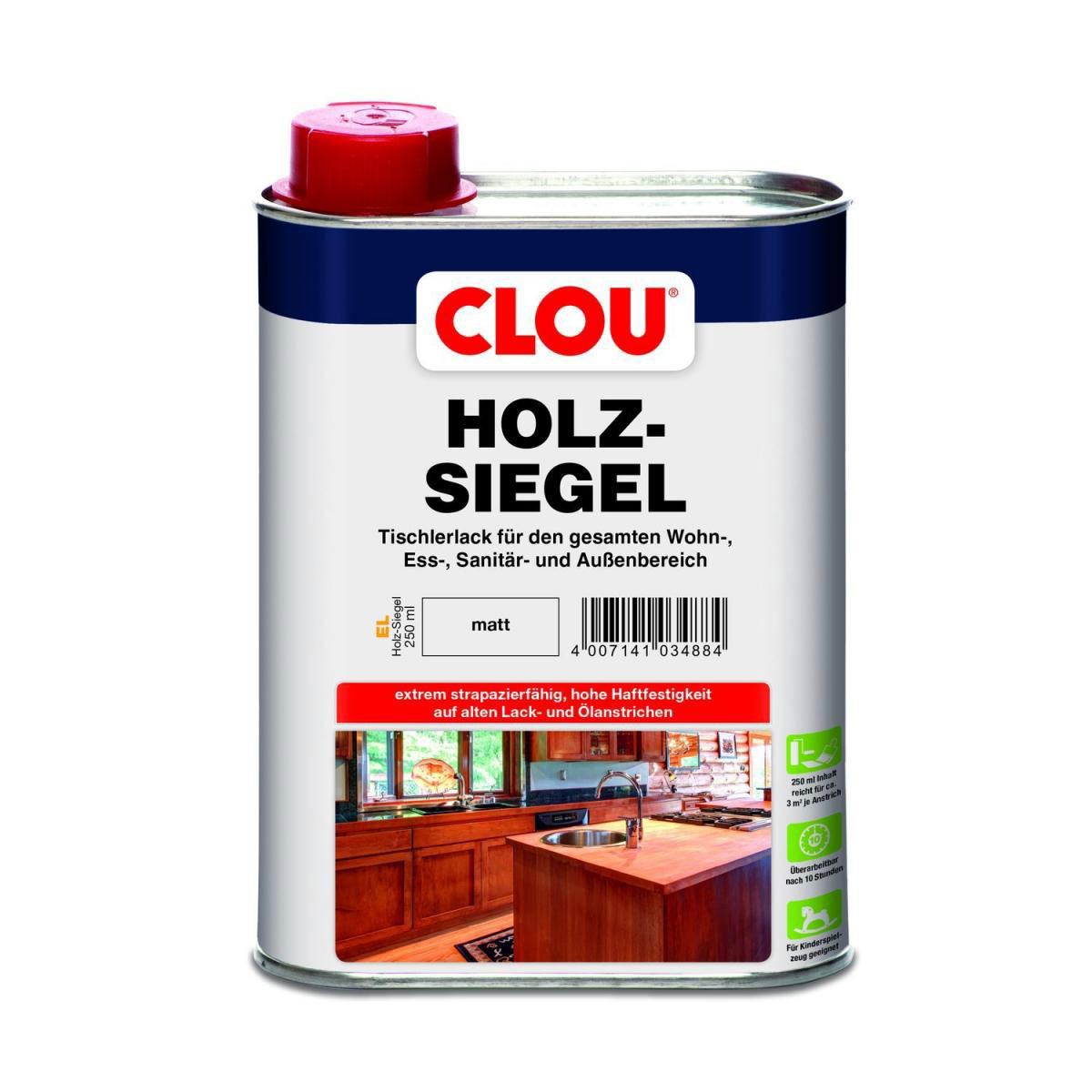 Clou EL Holz-Siegel Matt 250 ml