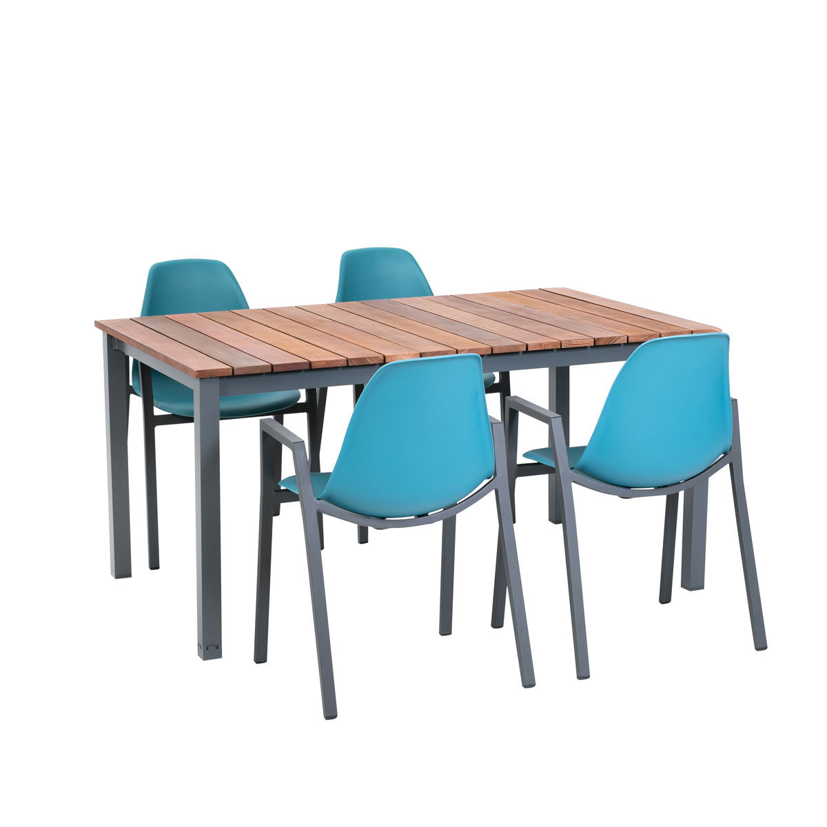 Greemotion Testrut Dining-Set „Windsor/ Mackay“, 7-teilig, petrol  Bild 1