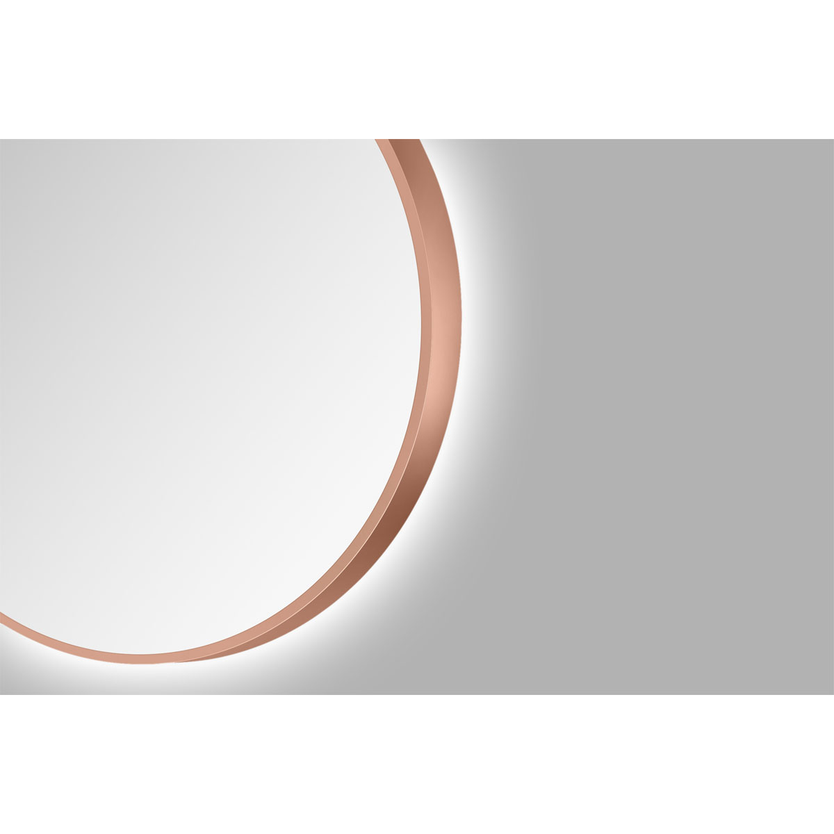 DSK  Design LED Lichtspiegel Silver Barbier Copper Dm 50 cm Bild 6