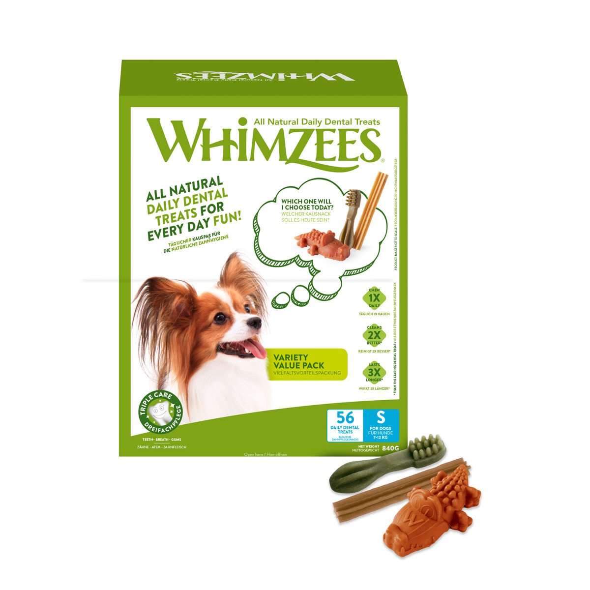 Whimzees Variety Value Box S 56 Treats