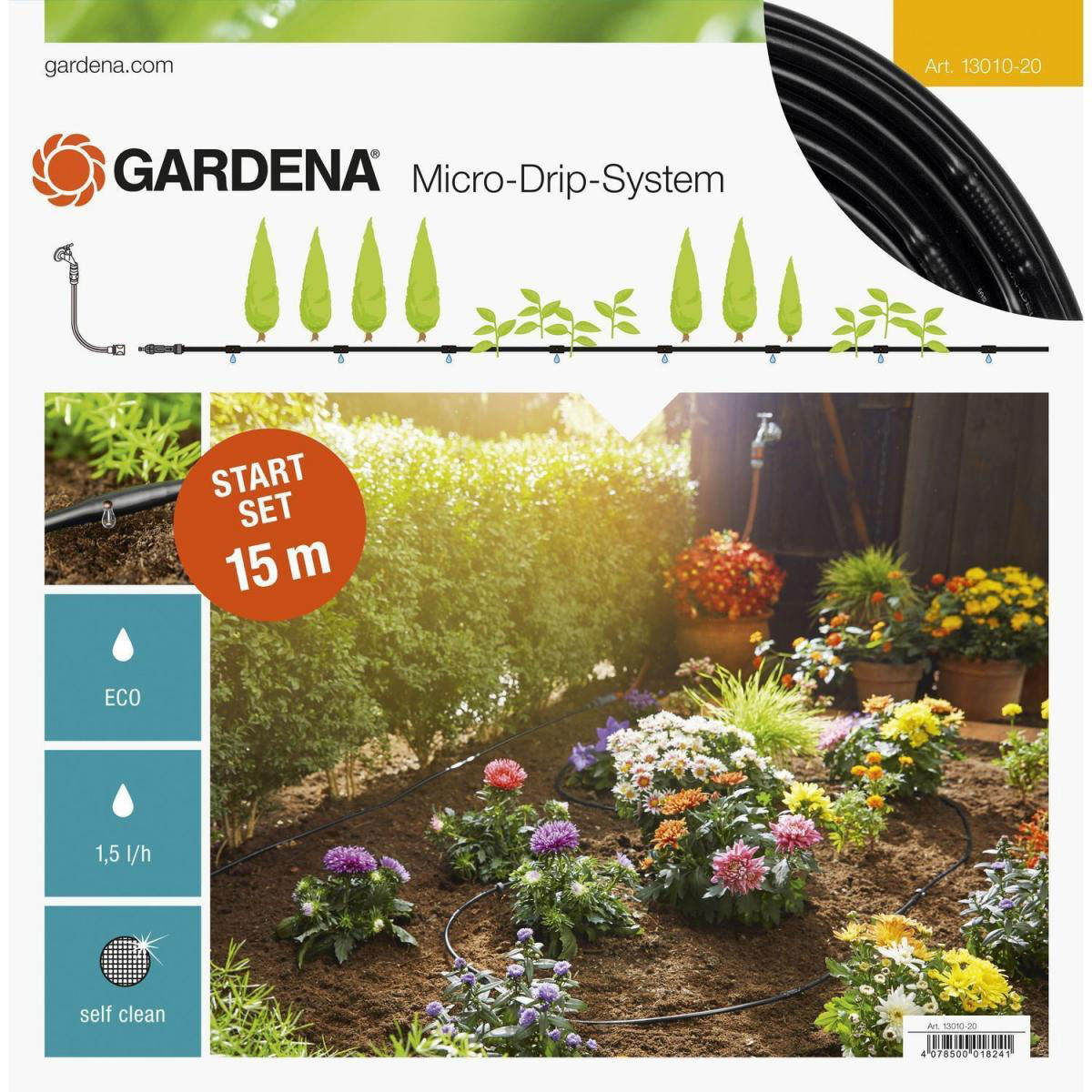 Gardena  Micro-Drip-System Starter-Set Pflanzreihe Größe S