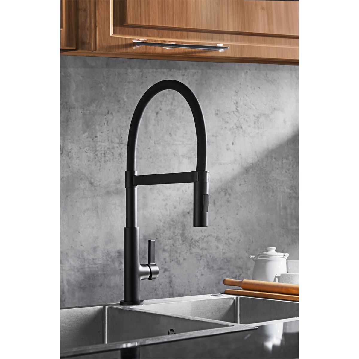 Valblue Spültischarmatur Noto chrom/ schwarz Bild 2